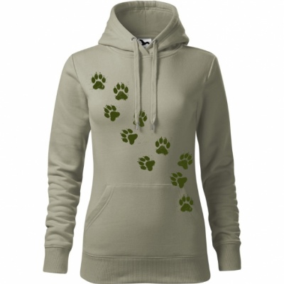 mikina-damska-khaki-tlapky