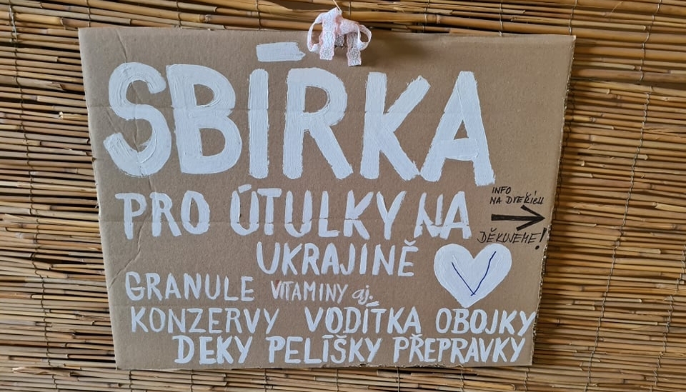 Materiální sbírka pro ukrajinská zvířata